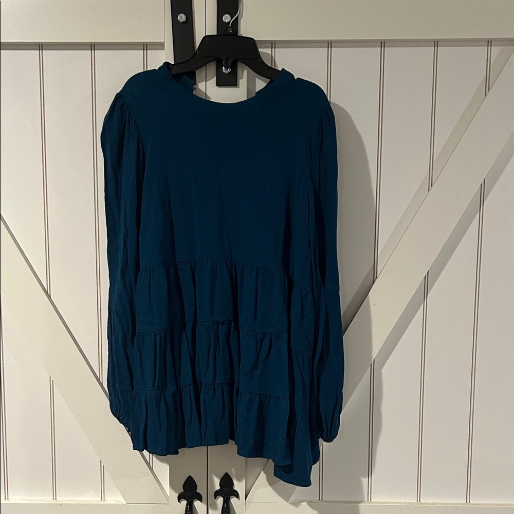 Destination Maternity Deep Blue Blouse